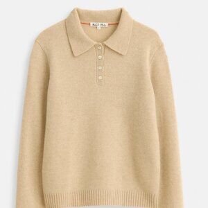 Alex Mill cashmere polo sweater